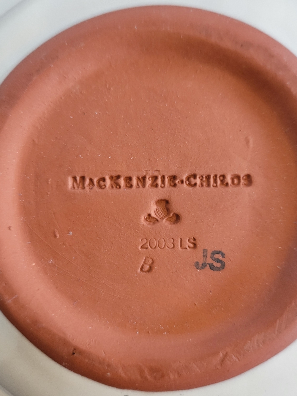 MacKenzie-Childs Butterfly Decorative Dish - Yellow, Pink, Green - Picture 5 of 8